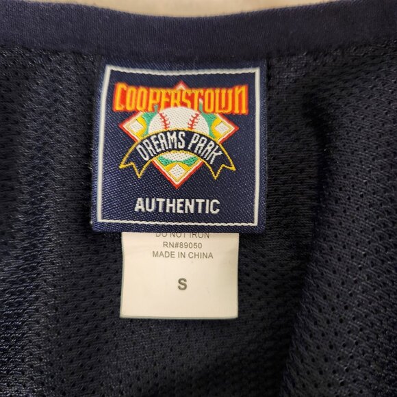 Cooperstown Jacket Dreams Park Mens Pullover Warm Up Jacket Vented Blue Size‎ S - Picture 7 of 9